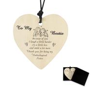Bestie Gifts Sister Gifts Sister Valentines Gifts Bestie Birthday Gifts Sister Birthday Gifts Best Friend Wooden Heart Plaque Friendship Gifts For Women Big Sister Gifts For Sister Gifts From Sister