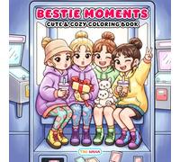 Bestie Moments Coloring Book: Cute Cozy Friendship Vibes Designed for Stress Relief and Creativity