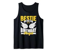Bestie of The Birthday Angel Best Friend Cute Besties Tank Top