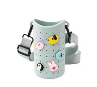 Bestie Silicone Bottle Sling, Adjustable Carry Strap, Spill Proof, Reusable | 500 ml, Great Gift Idea, Perfect for Travel & Commute, Ideal for Sports, Camping & Outdoors