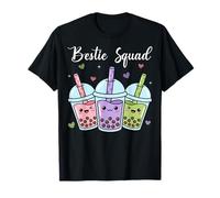 Bestie Squad Boba Bubble Tea Kawaii Friends Matching Group T-Shirt
