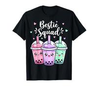 Bestie Squad Boba Bubble Tea Kawaii Friends Matching Group T-Shirt