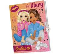 Besties A5 Diary 60 Sheets With Key & Lock - Totum | TJ Hughes