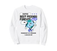 Besties Best Friends Forever Friendship (Funny BFF Graphic) Sweatshirt