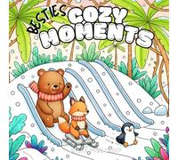 Besties Cozy Moments: A Cute Christmas Animal Coloring Book for Relaxation and Friendship (Cozy Moments: Simple Bold Lined)
