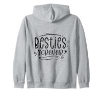 Besties Forever Team Best Friend Friendship Friends Zip Hoodie