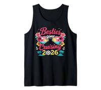 Besties Gone Cruising 2026 Girls Matching Women Cruise Tank Top