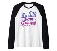 Besties Gone Cruising Friends Cruise Vacation 2026 Matching Raglan Baseball Tee