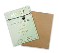 Besties Morse Code Bracelet String with Beads & Heart Charm with Mini Envelope LKJB001