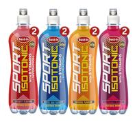 Bestin 8 Isotonic Drink Flavour Bundle 500ml, 2x Orange, 2x Cherry, 2x Tropical Berry Blu & 2x Raspberry, Refreshing Isotonic Sports Drink with B Vitamins for Energy, Electrolyte Balance & Hydration