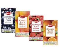 Bestin Juice Drink Variety Pack - Orange, Strawberry, Blackcurrant, Mango Flavours - Refreshing Fruit Beverage, 4 x 250ml (12)
