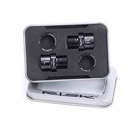 Bestine Titanium Pedal Spacers, Bike Pedal Spacer Extender, Heavy Duty Titanium Alloy 9/16inch Pedal Adapters Spacers Fit Bike SPD MT MTB BMX Road Street Bicycle,Black