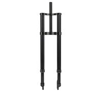 Bestiry E-Bike Fork 12/20/26 Inch 4.0 Fat Bike Suspension BMX Snow Double Shoulder Inverted Spring Straight Tube Travel 90/120/110mm QR 135X9mm