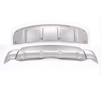 Bestiry Front Rear Bumper Skid Plate Trim For Land Rover Discovery 5 Silver 2017-2023