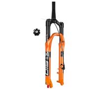 Bestiry FukkeR 26'' 27.5'' 29'' Mountain Bike Air Front Fork Manual Remote Control Cycling Bicycle Suspension Forks Taper Pipe 1-1/2 Travel 120mm 9mm QR With Damping