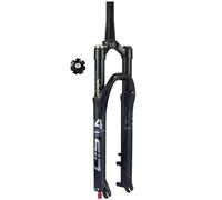 Bestiry FukkeR 26'' 27.5'' 29'' Mountain Bike Air Front Fork Manual Remote Control Cycling Bicycle Suspension Forks Taper Pipe 1-1/2 Travel 120mm 9mm QR With Damping
