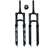 Bestiry FukkeR 27.5'' 29'' Air Mountain Bike Suspension Fork Bicycle Front Forks 140mm Travel 1 1/2 Inch Threadless Tapered Steerer Axle QR 9mm Disc Brake Compatible
