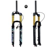 Bestiry FukkeR 27.5'' 29'' Mountain Bike Air Front Fork Manual Remote Control Cycling Bicycle Suspension Forks Threadless 1-1/8" Travel 140mm 9mm QR With Damping