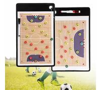 Bestiry Magnetic Soccer Coaching Board, Futsal Tactics Clipboard, Double Sided Dry Erase Whiteboard, Portable Design for Competition Training Teaching Coaching