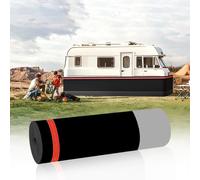 Bestiry No Drilling Rv Skirting for Travel Trailer, 40in High Red Camper Skirting Kits Convenient Storage, Insulated Mobile Home Exterior Skirt for Motorhomes 5th Wheels, 111ft Length