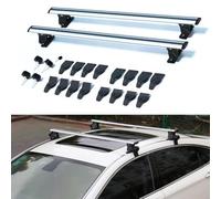 Bestiry Roof Rack Cross Bars for Kia Rio, 2Pcs Aluminum Car Roof Racks Crossbars for Luggage,Cargo,Rooftop Storage,Compatible with Roofs Rails,Cross Bars Roofs Rack Cargo Carrier