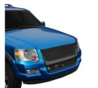 Bestiry USA 8721186 Mesh Style Front Hood Bumper Grille - Piano Black Fits 2007-2010 Ford Explorer Sport Trac