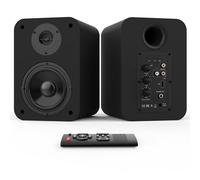 Bestisan SR04 Bluetooth Bookshelf Speakers for Record Player, Powered Studio Speaker for TV with Sub Out Port, Horn Tweeter and Optical/RCA/BT Inputs