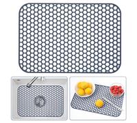 Bestjing Silicone Sink Protectors for Kitchen Sink -18.3"x12.5", Gray | Multiple sizes available 12" 13" 16" 18" 19" 24" 26" 28" 30" Kitchen Sink Mat for Bottom of Stainless Steel