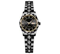 BESTKANG Classic Business Ladies Wrist Watch Luxury Waterproof Calendar Stainless Steel Dress Quartz Wrist Watches for Women, Black, Dress,Fashion, Trendy