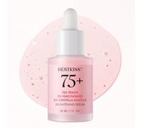 Bestkiss Dark Spot Remover for Face: Brightening Hydrating Face Serum - 75% Peach + 5% Niacinamide + 4% Centella Asiatica Ceramides Hyaluronic Acid - Vegan Fragrance Free Cruelty Free 30mL