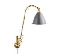 Bestlite BL6 Wall Light Grey & Brass
