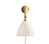 Bestlite BL7 Wall Lamp Matt White & Brass