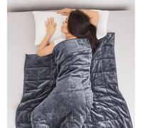 Bestlivings Weighted Blanket 135 x 200 cm - Relaxation Blanket 6 kg - Anti-Stress and Therapy Blanket Anthracite - Oeko-Tex - Weighted Cuddly Blanket with Glass Bead Filling