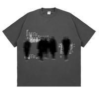BestLucky Y2k Graphic Tees Men Streetwear Vintage Oversized Tshirts Unisex Summer Casual Tops, Grey, M