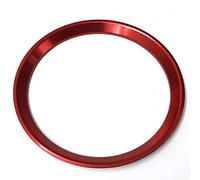Bestlymood 1X Red Steering Wheel Center Logo Decoration Cover Ring Trim for Mercedes C E CLA GLC GLE Class 2015+