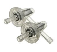 Bestlymood 2x MOTORCYCLE SNOWMOBILE CLEAR INLINE GAS RIGHT ANGLE FUEL FILTER 1/4 6/7MM BIKE