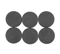 Bestlymood 6Pcs Plastic Blanking End Cap Pipe Tube Insert Plug Cover 40mm Black