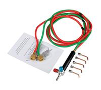 Bestlymood Micro-Gas Torch Gas Little Torch Welding Soldering Kit with 5 Tips Welding Soldering Flexible Hosed for Small Instruments, Tools, Toys, Component and Jewelry Repairing