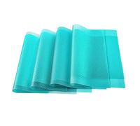 bestmall Refrigerator Mats, 4 PCS Refrigerator Pad Salad Veg Fresh Liner Shelves Non Slip Fridge Mat Washable DIY Cupboard Mat Shoe Mat Table Mat Drawer Mat (Blue,29x45cm)