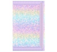 Bestmaple Metal Sequins Small Wallet PU Leather Patchwork Hasp for Women Girls, Rainbow-1, S, Sequins