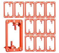 BestMounts Low Voltage Mounting Bracket 1 Gang, 12 Pack for Single Gang Wall Plate, Telephone Wires, Network Cables, HDMI, Coaxial, Speaker Cables - Low Voltage Box Cable Wall Plate Bracket, Mud Ring