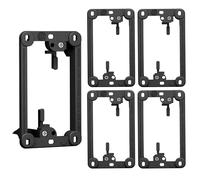 BestMounts Low Voltage Mounting Bracket 1 Gang, 5 Pack for Single Gang Wall Plate, Telephone Wires, Network Cables, HDMI, Coaxial, Speaker Cables - Low Voltage Box Cable Wall Plate Bracket, Mud Ring