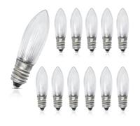 Besto Candle Light Bulbs Candle Bulb Small Screw Candle Bridge Lights for Christmas Candle Arch Spare E10 Screw Light 3w 34v (Pack of 12)