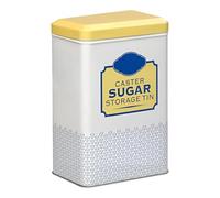 Besto Caster Sugar Storage Container | 16.3x10.5x7 cm Metal Storage Tin to Hold A Full Bag of Caster Sugar | Tight-Fit Lid Keeps Sweet Fresh & Clump-Free