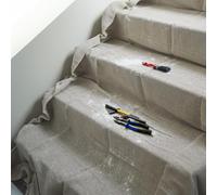 Besto Pack of 2 Staircase Cotton Drop Cloths for Decorating & Painting - 24ft x 3ft Size, Reusable