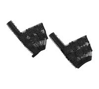 BESTOMZ 1 Pair Black Lace High Heels Shoelaces Anti-slip Feature to Prevent Foot from Slipping, Delicate and Elegant Shoe Straps for High Heel Shoes