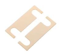 BESTOMZ 1 Pair Copper Speaker Terminal Bridge Bar 4 Position Straight 45mm | Golden finish, smooth flat contact surface, high conductivity with low loss, for speaker cabinet plates and builds
