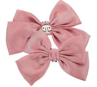 BESTOMZ 1 Pair Shoe Clips Bow Decorative Fabric Shoe Bow Clips for Bridal High Heels and Boots Reusable Elegant Delicate for Wedding Engagement