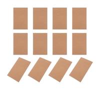 BESTOMZ 100pcs Greeting Message Kraft Handmade Memo Cards Creative Classical Paper Postcards with Soft Texture and Easy to Write for DIY Word Card