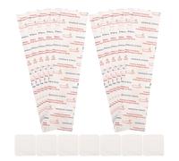 BESTOMZ 100pcs Waterproof Pe Bandage with Strong Adhesion and Breathable Non-Woven Fabrics, Square Wound Tape for Everyday Injuries and Sports, Suitable for Sensitive Users